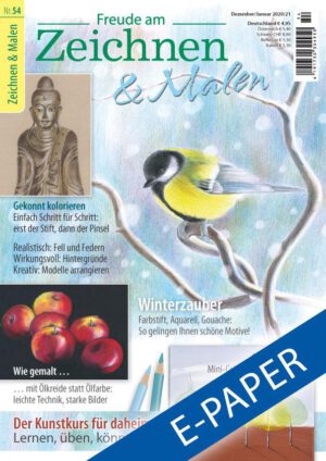 Titelseite Freude am Zeichnen und Malen Ausgabe 54 E-Paper