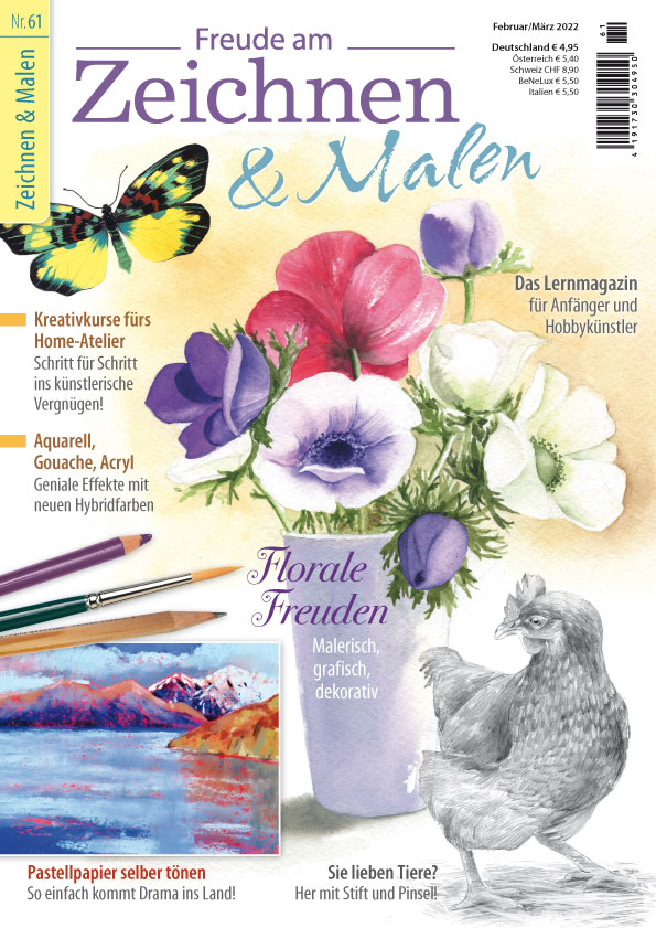 Titelseite Freude am Zeichnen und Malen Ausgabe 61