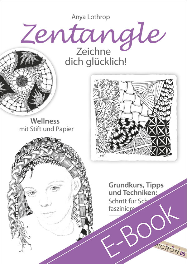 Zentangle Zeichne dich glücklich Cover E-Book